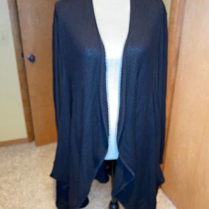 Waffle weave cardigan